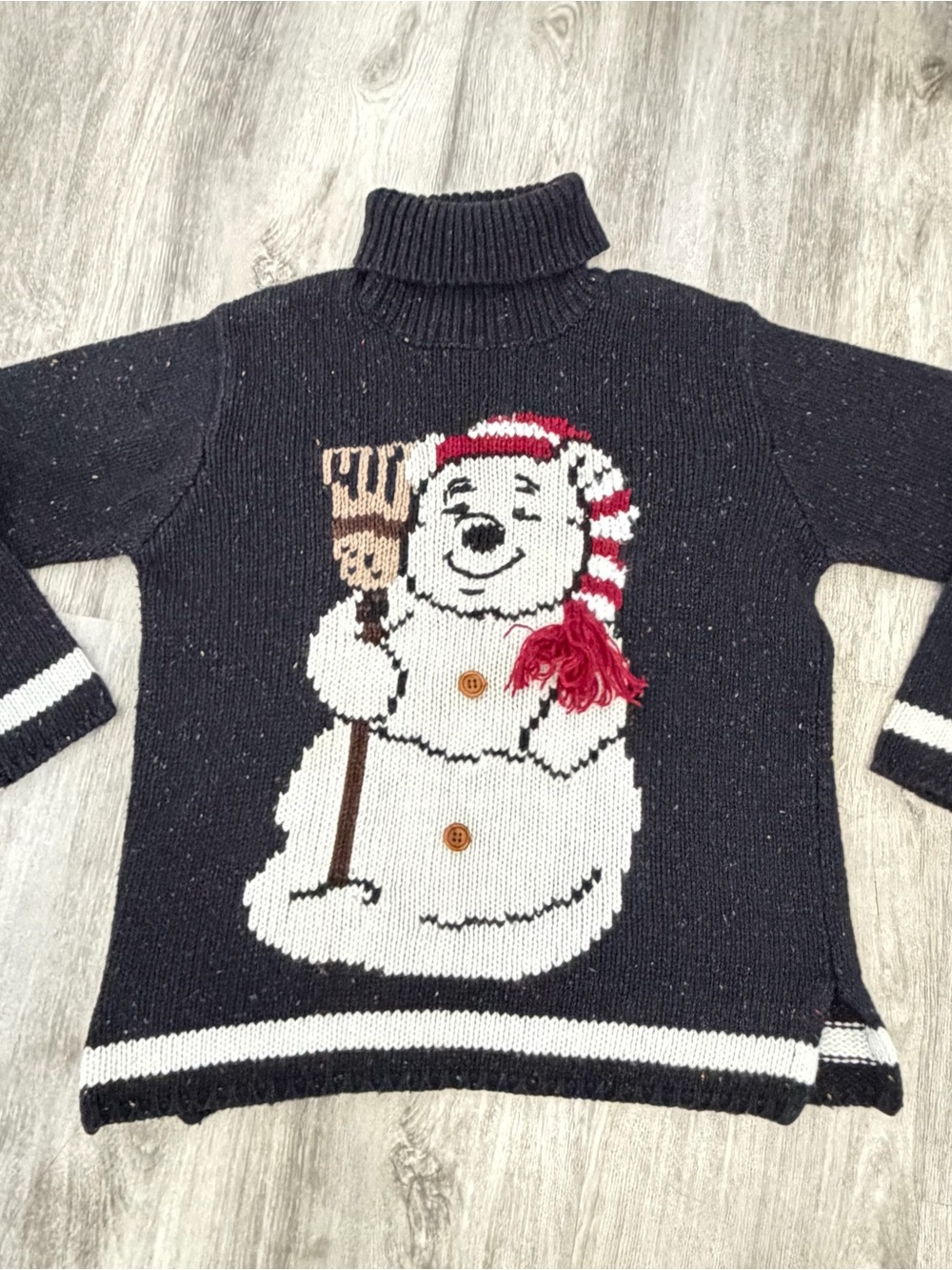 VTG 90s Disney Catalog Winnie the Pooh turtleneck sweater Christmas womens Small